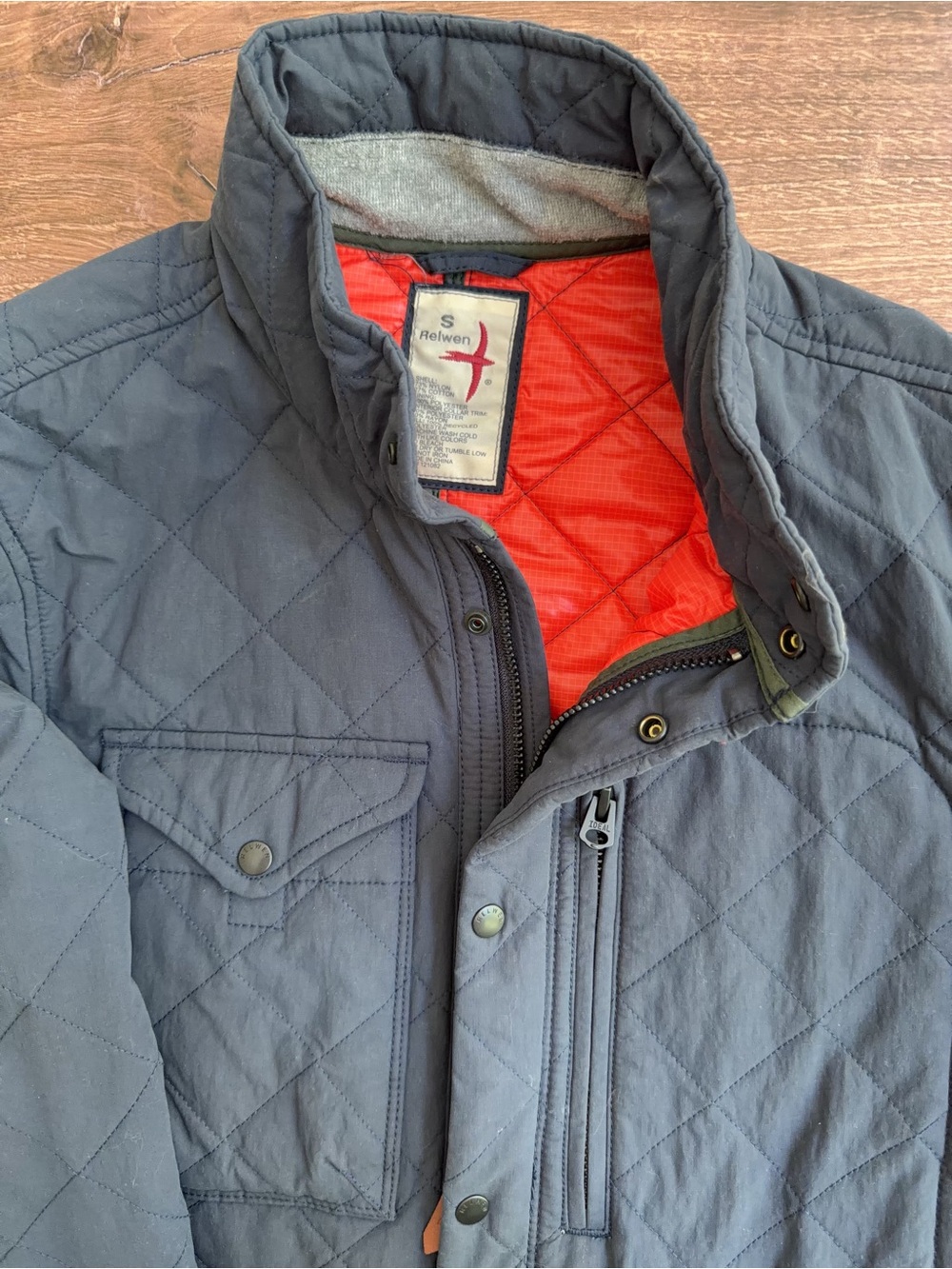 Relwen Men's Quilted Jacket - Casual Lightweight Coat - Picture 3 of 6